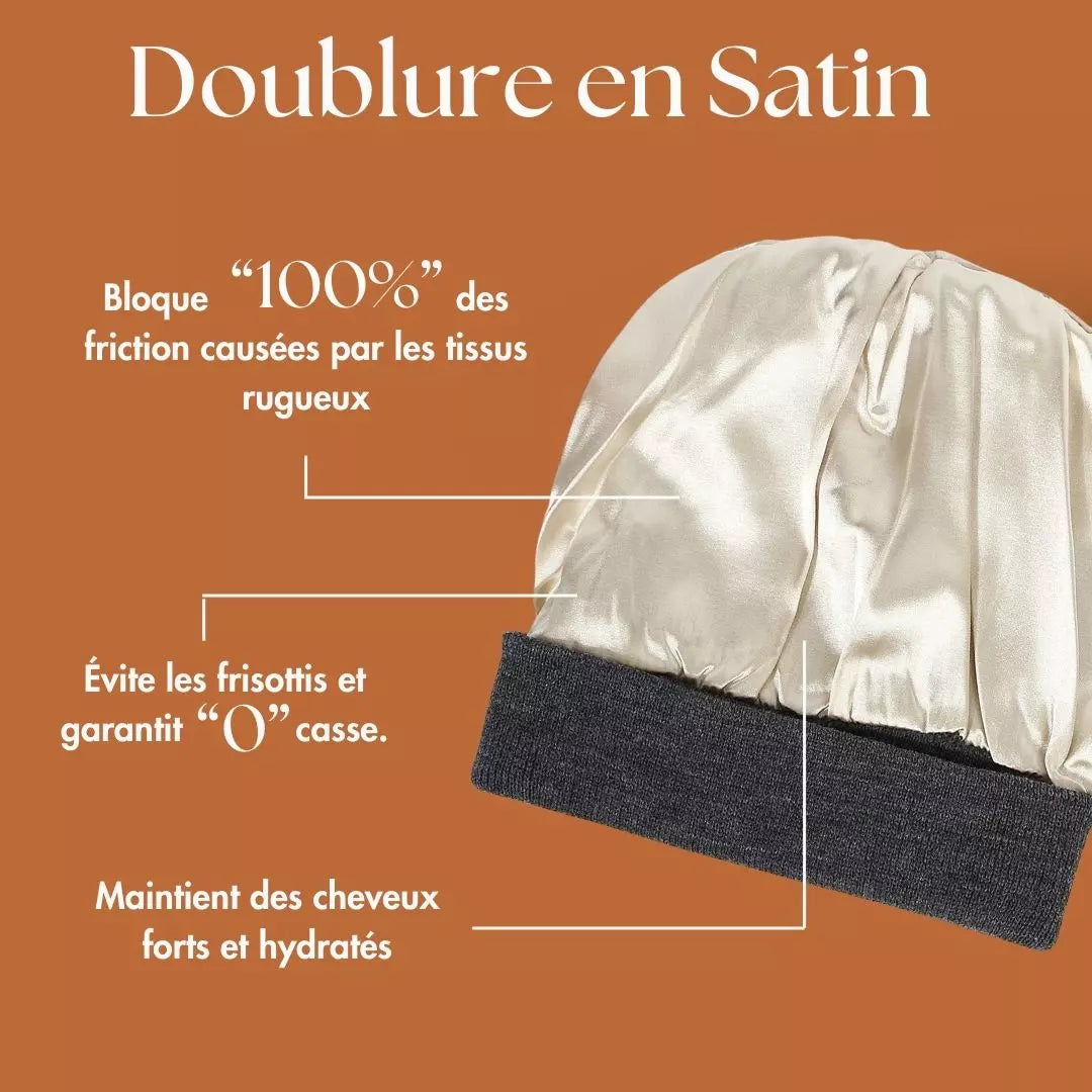 Bonnet Silky™ Doublé en Satin