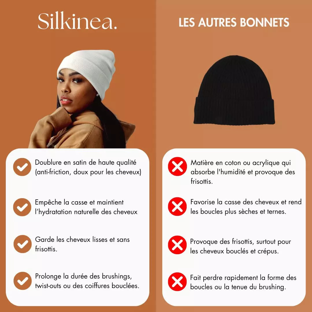 Bonnet Silky™ Doublé en Satin